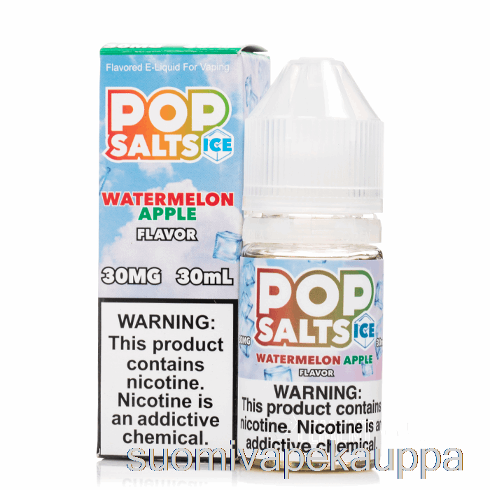 Vape Kauppa Jää Vesimeloni Omena - Pop Suolat - 30ml 30mg